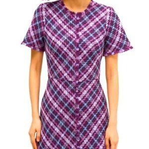 LIKE NEW, Authentic KATE SPADE, Purple Tweed Chevron Dress